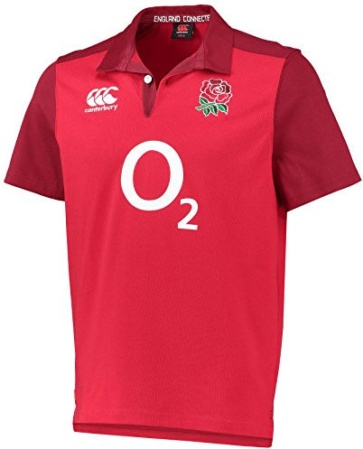 Canterbury Men's England Alternate Classic Short Sleeve Rugby Jersey - Red, Medium