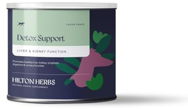 Hilton Herbs Detox Support Natural Dog Supplement. 100% Natural Ingredients. Supports Liver and Kidneys. Post Worming and Medication Support For Dogs. 60 g