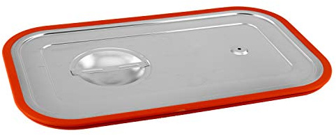 GN Deckel Gastronorm 1/1 mit Silikonrand aus Edelstahl GVK ECO