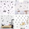 WandSticker4U®- 60x Wandtattoo STERNE in Schwarz I Wandsticker Kinderzimmer Sterne Aufkleber Kinder I Wand Deko Sternenhimmel Schwarz/Silber/Gold für Wände und Möbel (A. Sterne: Schwarz)