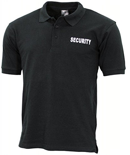MFH Security Polo - Schwarz Größe L