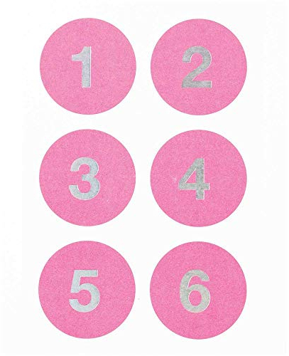 Adventskalender Sticker, Neon Pink, FSC Mix