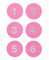 Adventskalender Sticker, Neon Pink, FSC Mix
