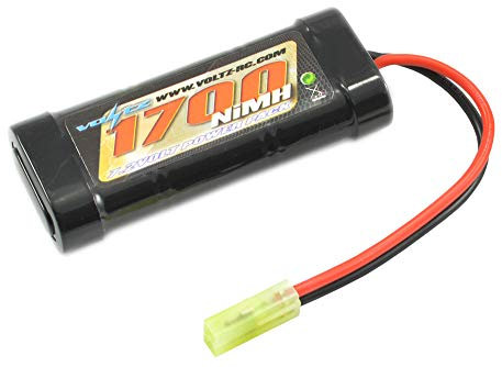 Voltz 1700mAh 7.2V NiMH 6-Cell RC Stick Pack Battery w/Mini Tamiya Plug