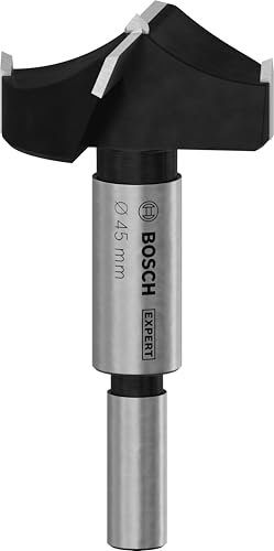Bosch 1x EXPERT Laminated Wood Scharnierlochbohrer (für Kunststoffbeschichtete Platten, Massivholz-Möbelplatte, Ø 45,00 mm, Professional Zubehör Stehender Bohrer)