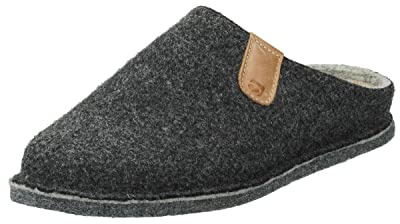 Rohde Damen, Frauen, Hausschuhe,Wechselfußbett,bequem-Schuhe,Komfortschuhe,Gummi-Laufsohle,ANTHRAZIT,38 EU / 5 UK