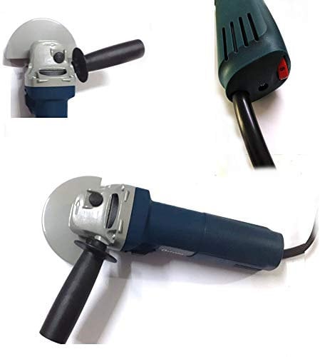 FAST WORLD SHOPPING ® Smerigliatrice Angolare 710W Frullino Flex Disco 115Mm Manico Doppia Posizione Con Regolazione Di Velocità