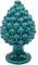 sicilia bedda - Pigna in Ceramica Siciliana - Prodotto Realizzato Interamente a Mano - Pigna Decorativa (Verde Acqua, 13x8Cm)