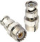 Boobrie Adaptateur UHF BNC Connecteur SO239 Femelle à Mâle pour Antennes RF/CB/Radio/Périphériques LAN Sans Fil/Portable - Paquet de 2
