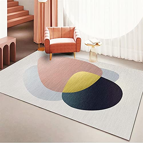 Anti-Dirty Multi-größe Halls Kinderteppich Braun Wohnzimmer Teppichbraune abstrakte geometrische Moderne Salon-Teppich-Multi-Size anpassbar Teppiche 200X300CM 6ft 6.7''X9ft 10.1''