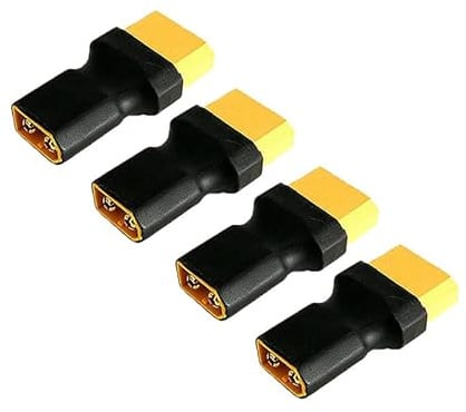 LINSYRC 4 Stück XT60 Männlich Stecker auf XT90 Buchse Adapter für RC Lipo Akku ESC