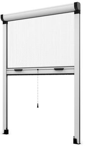 Zanzariera a Rullo Riducibile Verticale fai da te in kit Vari Colori e Misure disponibili (160 x 160, Bianco)