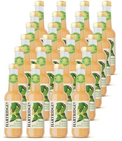 Hartridges Cloudy Apple Juice 275ml Glass Bottles - Pack of 24