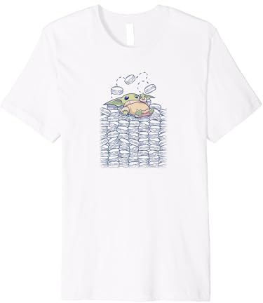 Star Wars: The Mandalorian Grogu Cookie Stack Premium T-Shirt