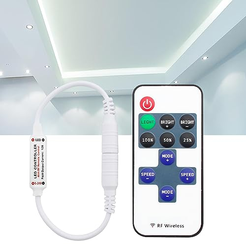Mini LED Telecomando Controller, RF Wireless Remoto, Dimmer/interruttore Per Luci LED Da 12V CC a Tensione Continua, RF Dimmer Controllo Wireless Controller