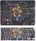 Coque Compatible avec Macbook Pro 14 Pouces Modèle A2442 A2779 M1 M2 2021 2023 avec Retina Display Touch ID, Plastique Case Rigide Housse Étui & Protection Clavier, Motif créatif