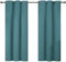 Ystyle Tende Oscuranti 100% per Interni, Tende Termiche Effetto Lino 2 Pezzi, 117×137cm, Tenda Termica Isolante Freddo E Caldo, Tende Moderne Soggiorno Camera Da Letto Con Anelli, Turchese