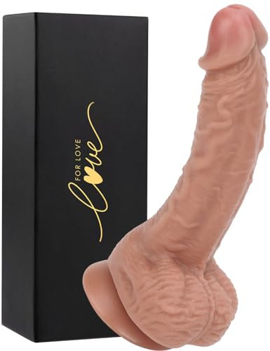 Consolador Realista in 18cm, Dildo XXL Juguete Sexual con Fuerte Ventosa Consoladores.. para Mujer Hombres Gays, Pene Realista con Piel para Mujeres Juguete Sexual para Adultos