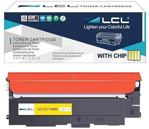 LCL kompatible Tonerkartusche CLT-P406C CLT-Y406S CLT-406S CLP360 (Gelb) Kompatibel für Samsung CLX 3305 3300 CLP-365 CLP-360 SL-C460W SL-C460 SL-C410 SL-C410W Samsung CLX 3305W 3305FN 3305FW CLP-360N