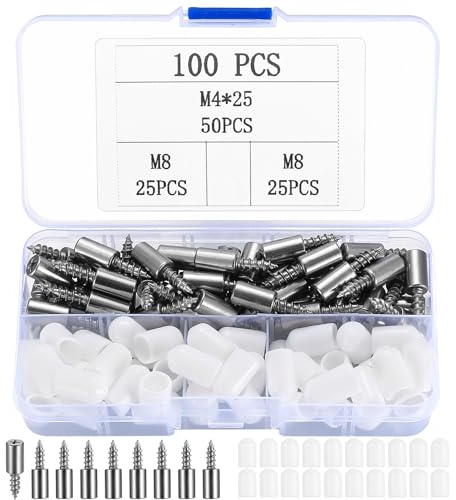 100 Stk Regalbodenträger, Selbstschneidende integrierte Schraubenlaminathalterung, 50 Regalträger Einlegeboden Halter Regalstifte Regalstützen mit 50 Gummischutz für Möbel Schränke Regale