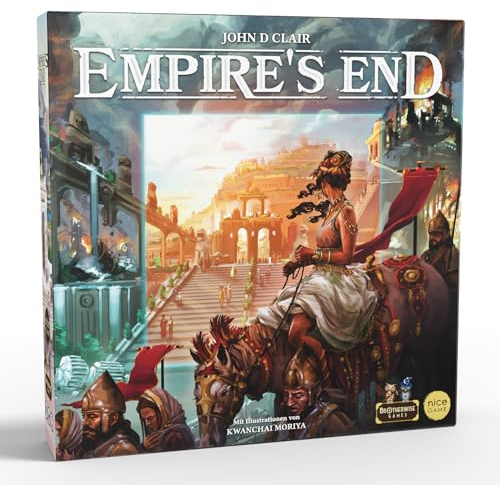 Nice Game Publishing Empire's End - Gesellschaftsspiel - 2-4 Spieler - Ab 10+ Jahre - Strategiespiel - Brettspiel - Kennerspiel - 45-60 Minuten - Ideal für den Brettspieleabend mit Freunden