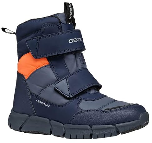 Geox J Flexyper Boy B Abx, Stivaletti Bambini e ragazzi, Avio Fluoorange, 33 EU