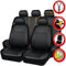 FURLOU 9 Stück Sitzbezüge Auto für Toyota RAV4 3.Generation CA30W 2006-2010 2011 2012 2013, Pu-Leder Autositzbezüge Set Wasserdicht Atmungsaktiver Innenraum Zubehör,Grey
