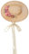 COSDREAMER Girls Women Tea Party Sun Hat Lace Ribbons Straw Hats (White)