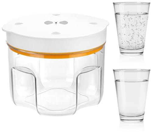 QWORK® Harz Blase Entferner 95 kPa Vakuumkammer zur Entfernung von Harzsilikonblasen in 10 Minuten - Harzkapazität bis 2000 ml - Geräuscharm <60 dB