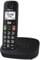 Panasonic KX-TGU110EXB Téléphone Numérique sans Fil, Écran LCD, Grosses Touches, Appel Favori, Compatible avec Les Appareils Auditifs, Noir
