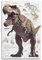 Dinosauria-Tier-Poster, wilder Tyrannosaurus, Rex, ausgestorbene Tiere, dekoratives Gemälde, Leinwand-Kunstbild, 30 x 45 cm