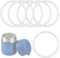 Tinoaly 6pcs Food Jar Gaskets, Silicone Replacements for Thermos Funtainer 10oz (White)