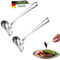 Souvik Cuchara de salsa Cocina Acero Inoxidable, Utensilios de Cocina Resistentes y Duraderos, Cuchara para Servir Salsas, Sopas y Guisos, Fácil de Limpiar y Apta para Lavavajillas