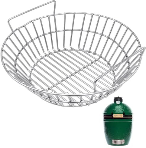 14 Inch Stainless Steel Charcoal Grill Ash Basket for Large BGE Kamado Joe Classic and Other Similar Grills