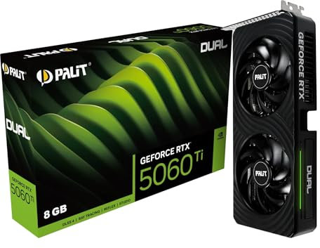 Palit GeForce RTX 5060 Ti Dual OC (8GB GDDR7/PCI Express 5.0/2632MHz/28000MHz)