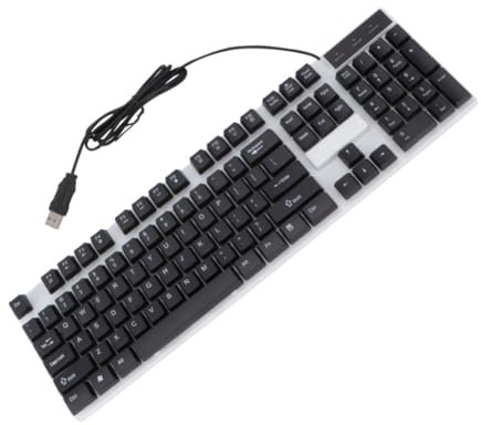 QUMIIRITY 1pièce Clavier Mécanique USB Étanche pour Jeux Clavier De Bureau Lumineux pour Pc Et Ordinateurs Portables Design Pratique Et Portable