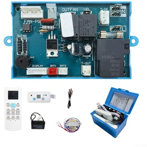 KHIronHive Conjunto de placa base del sistema de panel de control del aire acondicionado, módulo de control de temperatura con accesorios de instalación para unidades centrales de HVAC en el hogar