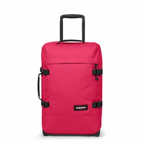 Eastpak Tranverz S Kabinentrolley 42L (51 x 32,5 x 24 cm), robuster Koffer mit Rollen, leichtes Handgepäck mit 2 Fächern, Teleskopgriff & TSA-Schloss - Saffron RED