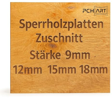 Legno compensato di betulla 9 mm – WG/WG multistrato in 80 x 100 cm – stabile piastra in legno per artigianato, modellismo e decorazione di interni
