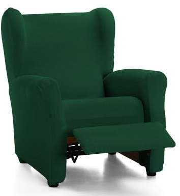 ECOMMERC3 Sofaüberwurf für Relaxsessel - Farbe Flaschengrün - rutschfest und super verstellbar, 100% Made in Spain