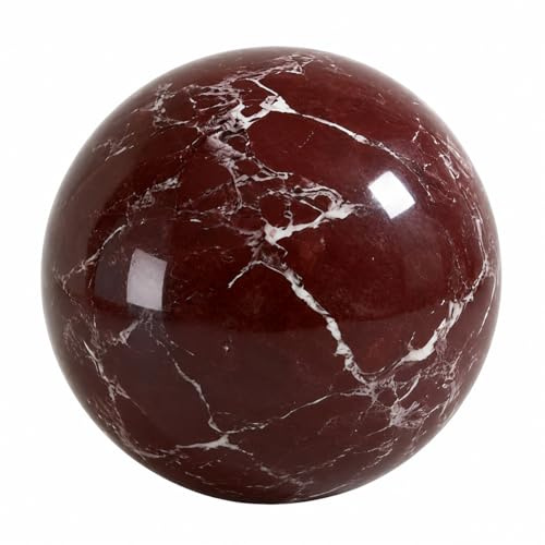 SIRIZEN-DIVING Rosa Levanto - Sfera decorativa in marmo, 12 cm | per tavolino, consolle, hotel, ingresso e soggiorno