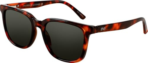 I NEED YOU Sonnenbrille BALI für Damen & Herren Klassisch Eckig, UV‑400 Schutz, aus Recycelten Materialien gefertigt, Rückseitig Entspiegelt, mit Federscharnieren, inkl. Etui & Tuch, Havanna