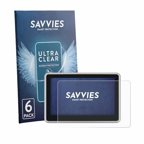 Savvies 6 Stück Schutzfolie für Victron Ekrano GX | Transparenter Displayschutz Made in Germany, Ultra-Klar Displayschutz-Folie