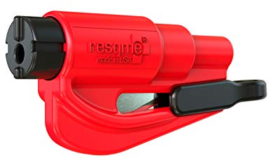 Resqme GBO-RQM-ROT Das Rettungswerkzeug als Schlüsselanhänger, Rot, 1er-Set
