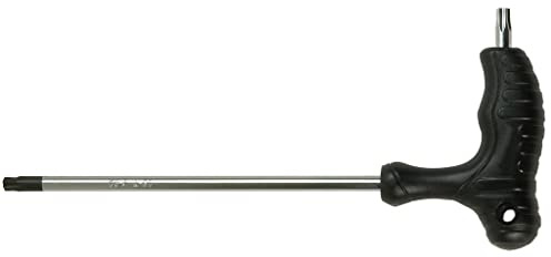 SW-Stahl 31660L-T15 T-Griff Winkelschraubendreher - T15 x 100 mm TX | Hochwertiger Chrom-Vanadium Torx-Schlüssel mit ergonomischem 1-Komponenten-Griff und Aufhängeloch für Werkstatt-Einsätze