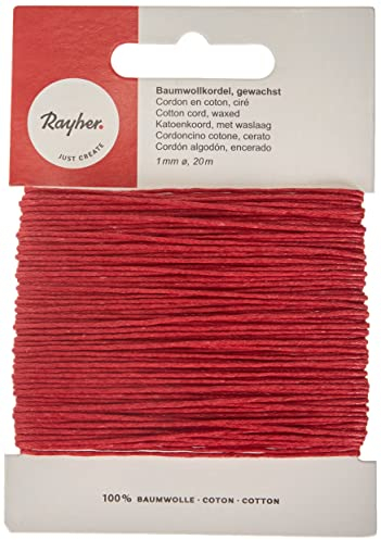 Cordon coton ciré - 1 mm x 20 m - 17 couleurs