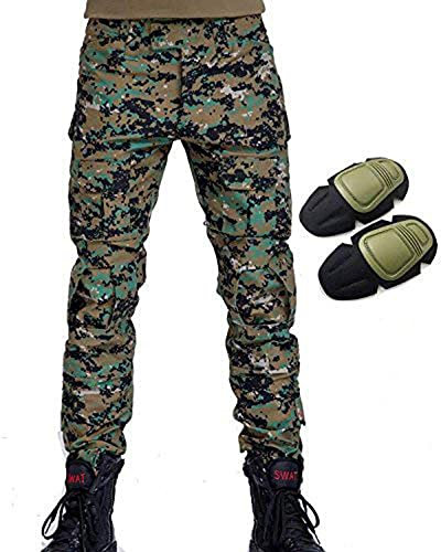 HANSTRONG GEAR Militär Armee Taktische Airsoft Paintball Schießen Hosen Kampf Männer Hosen mit Knie Pads (AOR2, L-34W)