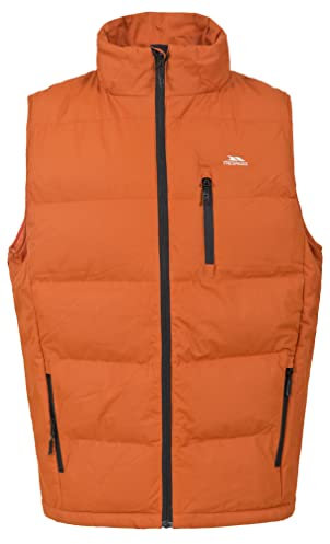 Trespass Clasp, Burnt Orange, XL, Gepolsterte Warme Weste für Herren, X-Large, Orange