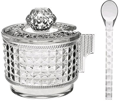 BACI MILANO ZUCCHERIERA CON CUCCHIAIO TRASPARENTE 9X9 CM CHIC&ZEN ACCESSORI CUCINA
