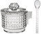 BACI MILANO ZUCCHERIERA CON CUCCHIAIO TRASPARENTE 9X9 CM CHIC&ZEN ACCESSORI CUCINA